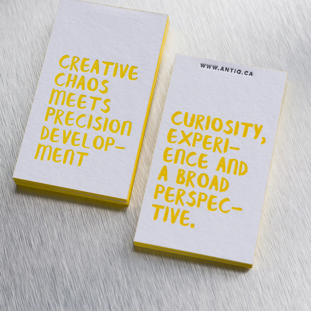Letterpress Business Cards