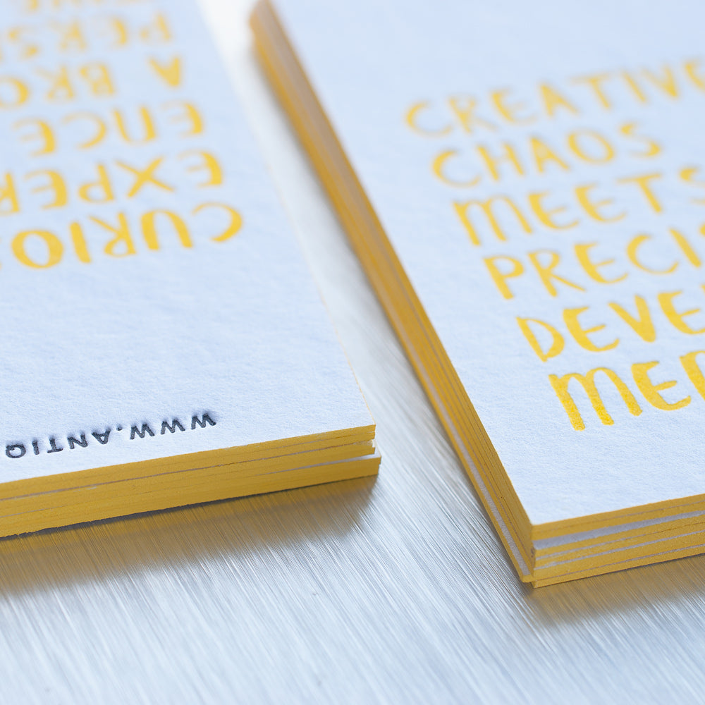 Letterpress Business Cards